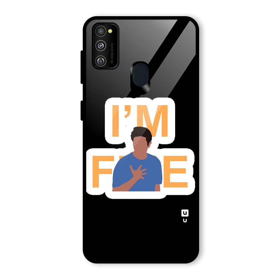 Ross is Fine Glass Back Case for Galaxy M30s