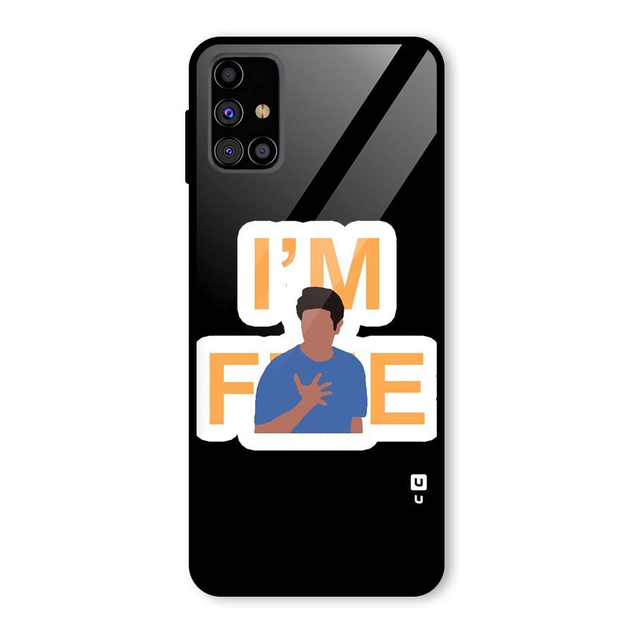 Ross is Fine Glass Back Case for Galaxy M31s