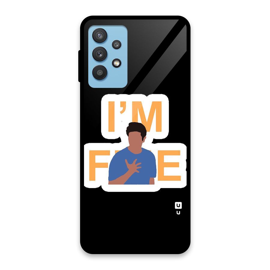 Ross is Fine Glass Back Case for Galaxy M32 5G
