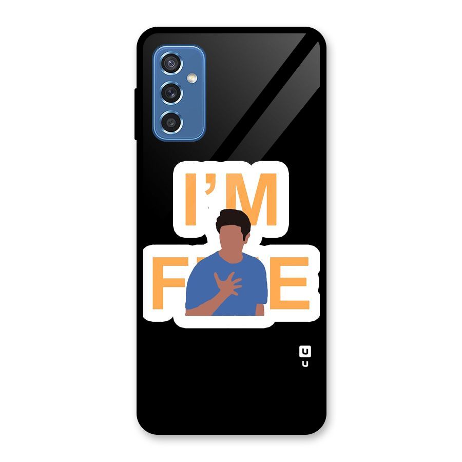 Ross is Fine Glass Back Case for Galaxy M52 5G