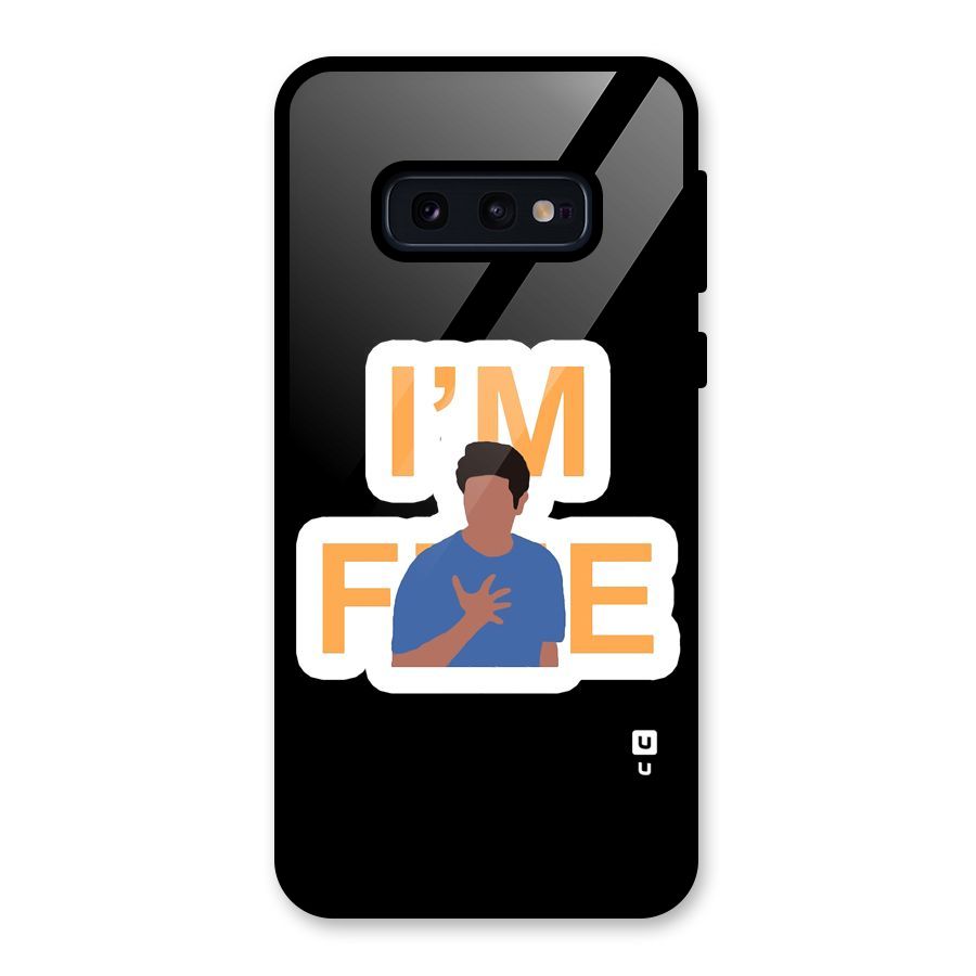 Ross is Fine Glass Back Case for Galaxy S10e