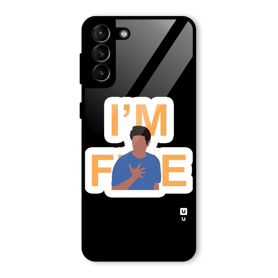 Ross is Fine Glass Back Case for Galaxy S21 Plus