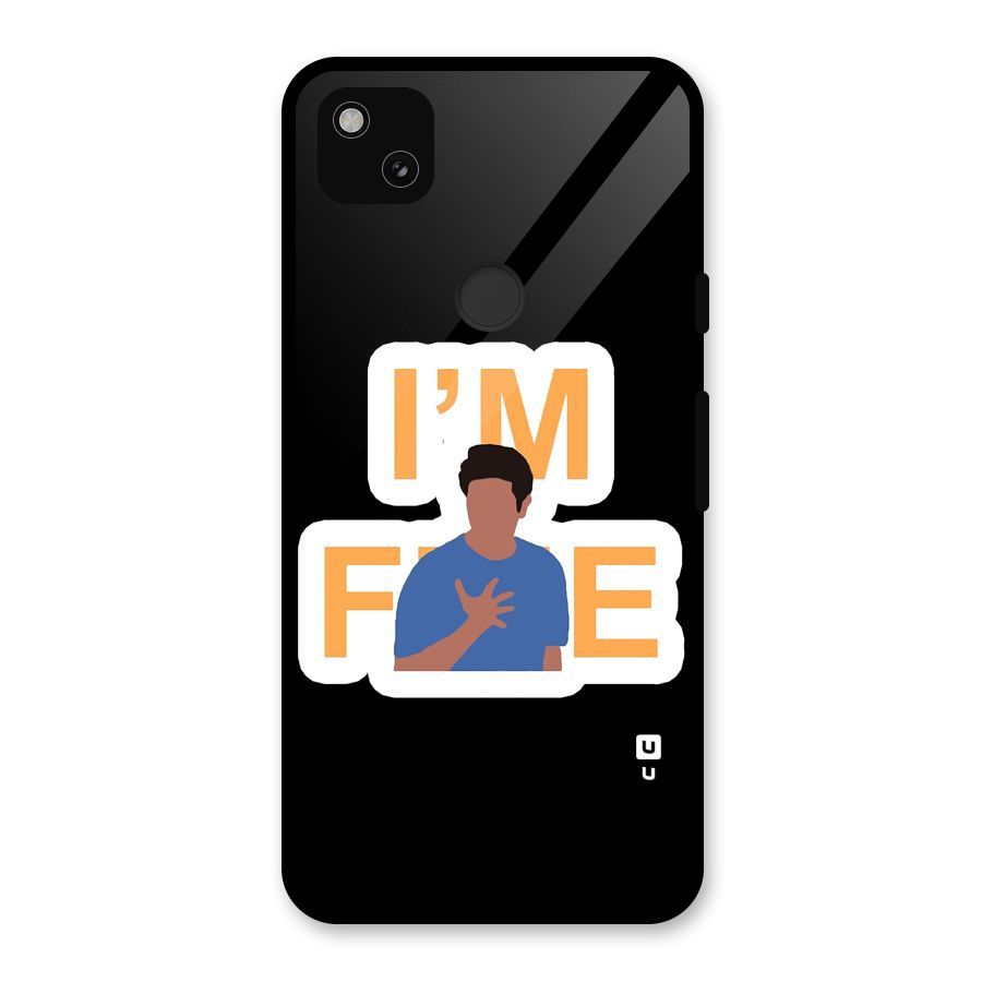 Ross is Fine Glass Back Case for Google Pixel 4a