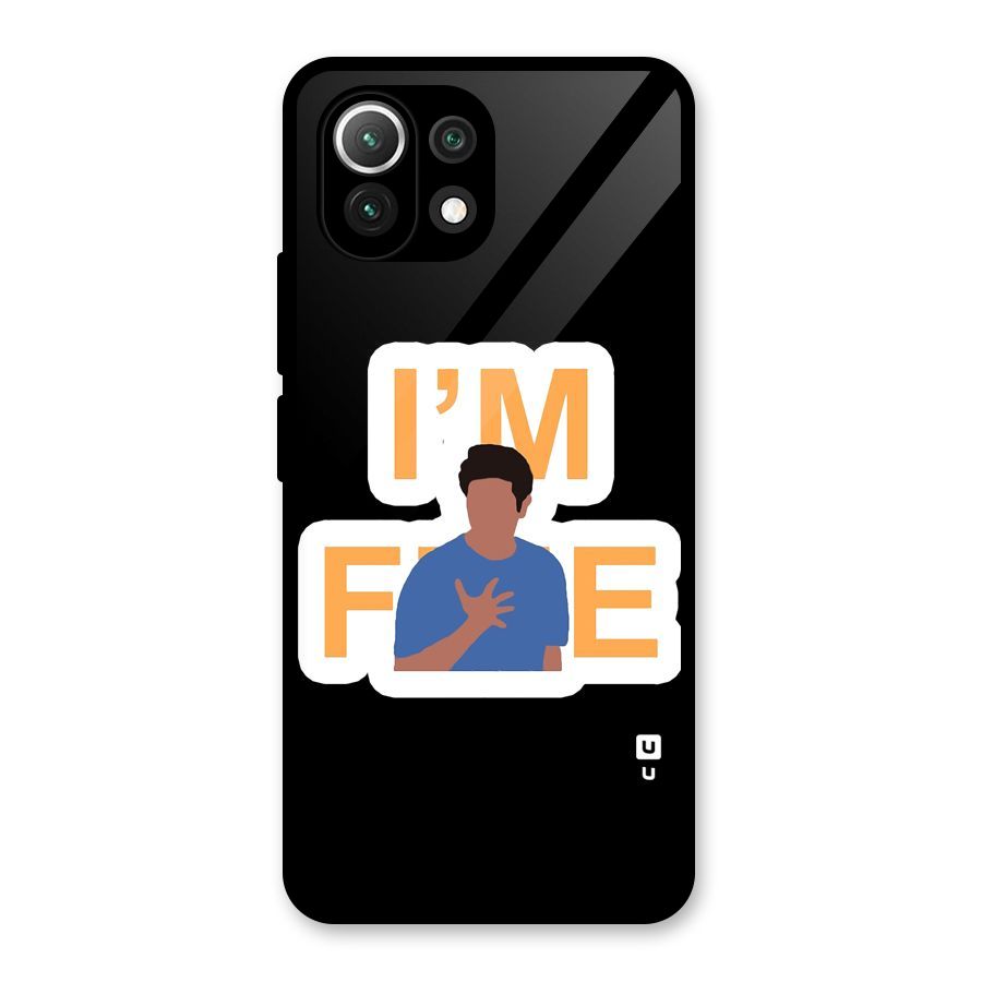 Ross is Fine Glass Back Case for Mi 11 Lite