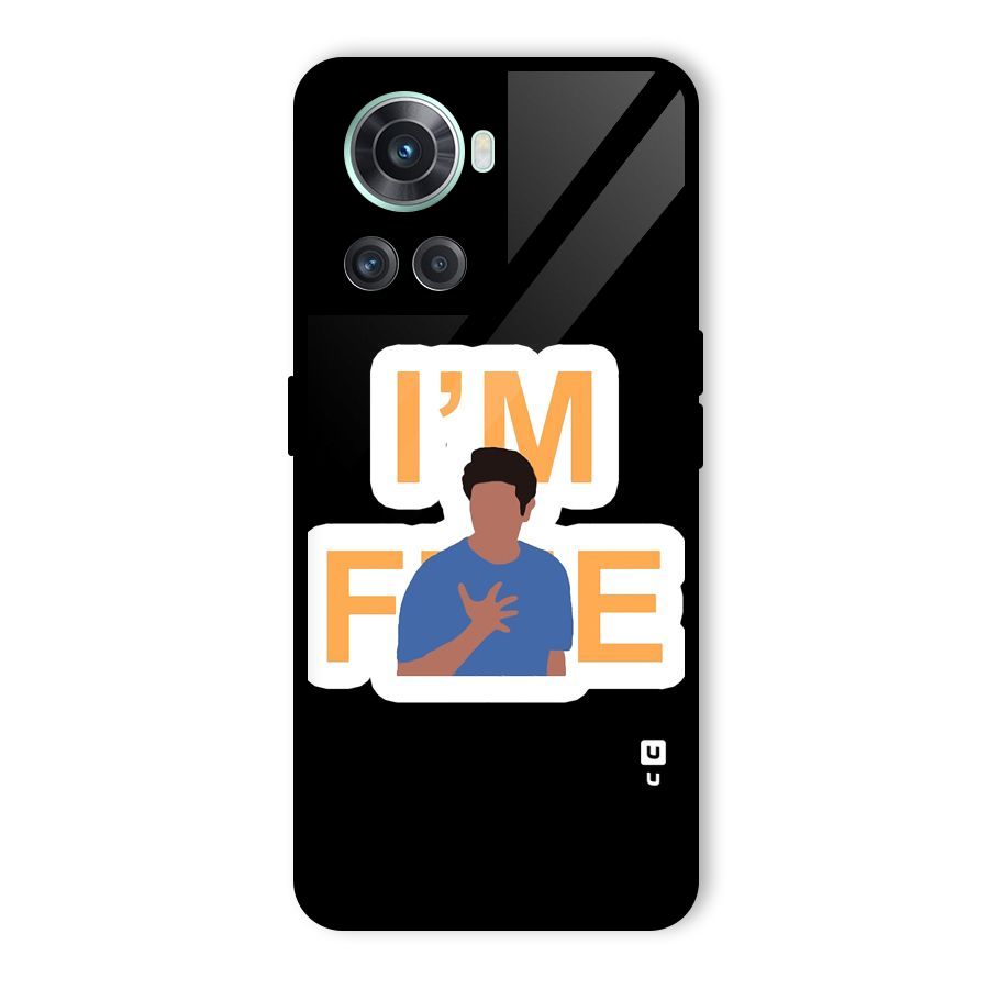 Ross is Fine Glass Back Case for OnePlus 10R