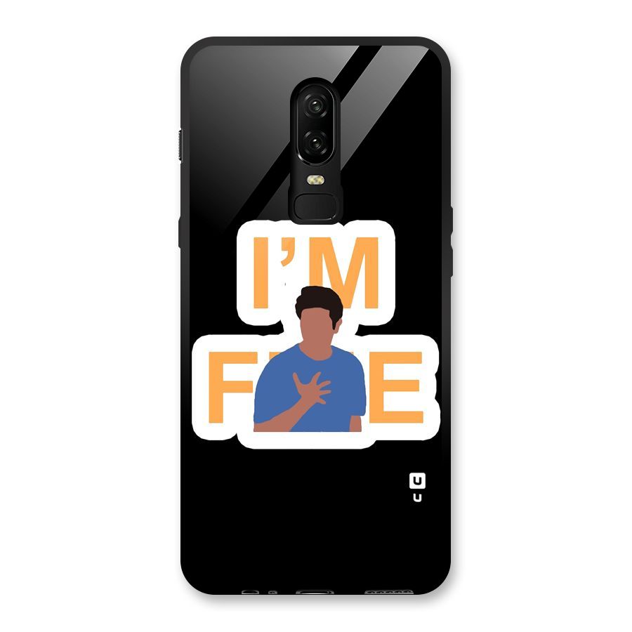 Ross is Fine Glass Back Case for OnePlus 6