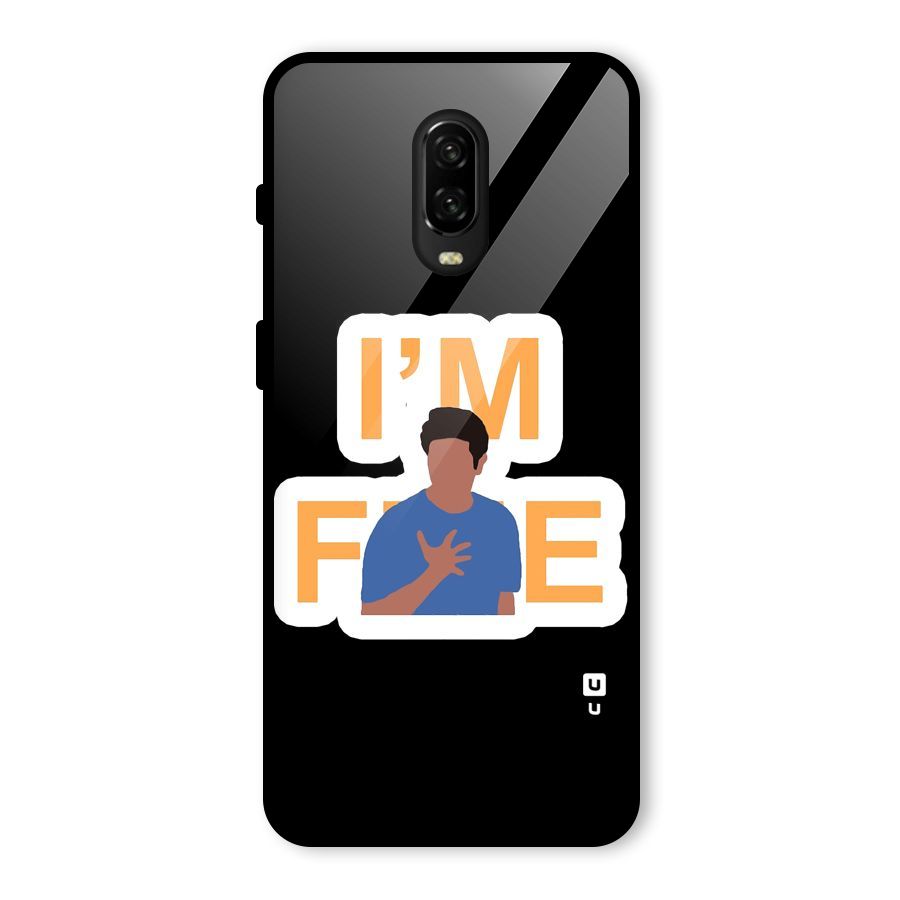 Ross is Fine Glass Back Case for OnePlus 6T