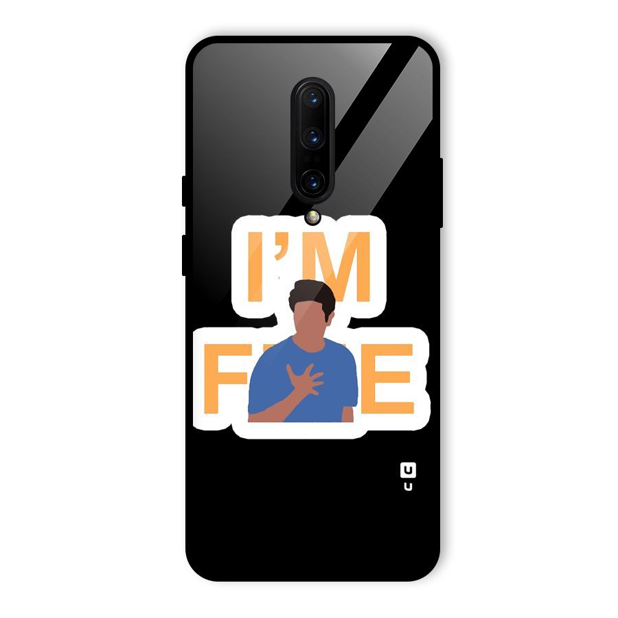 Ross is Fine Glass Back Case for OnePlus 7 Pro