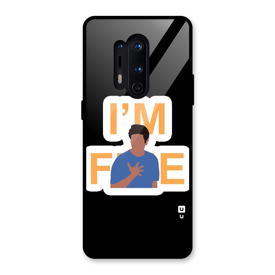 Ross is Fine Glass Back Case for OnePlus 8 Pro
