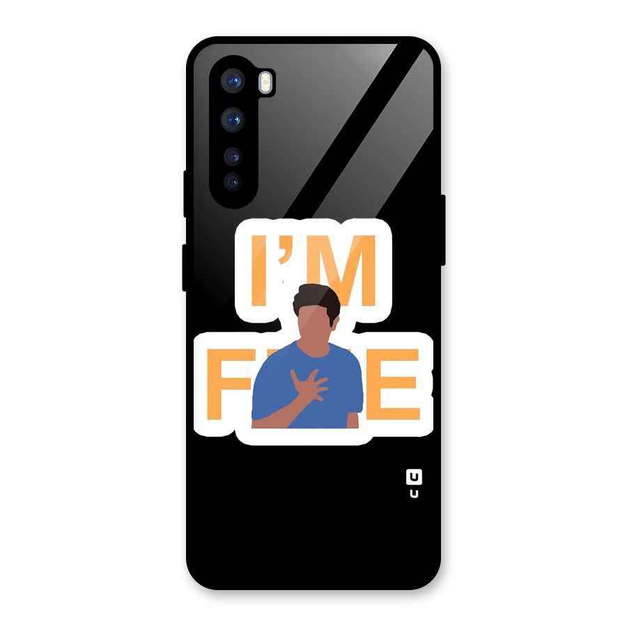 Ross is Fine Glass Back Case for OnePlus Nord