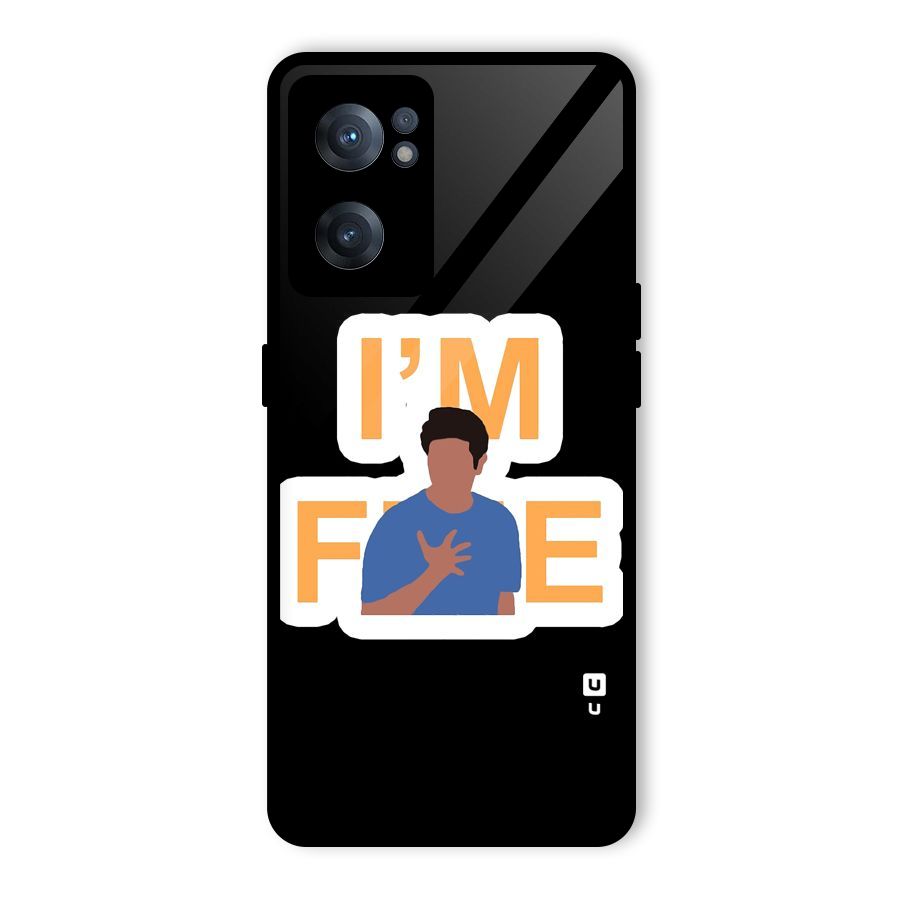 Ross is Fine Glass Back Case for OnePlus Nord CE 2 5G