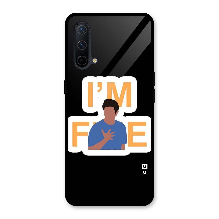 Ross is Fine Glass Back Case for OnePlus Nord CE 5G