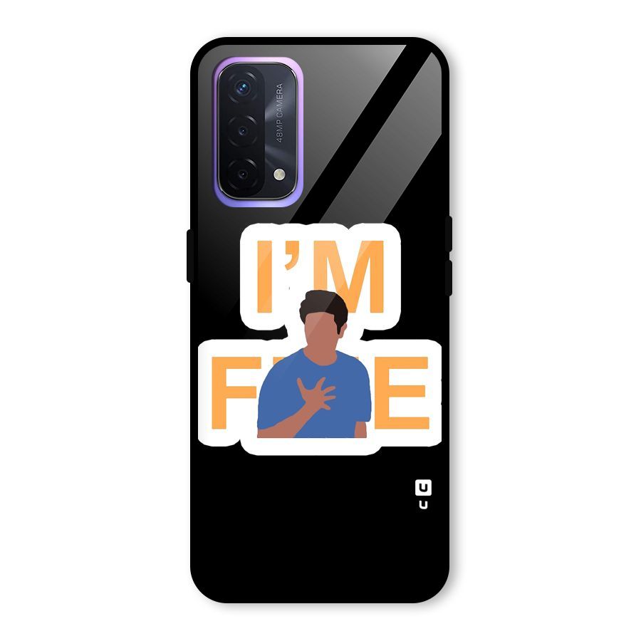 Ross is Fine Glass Back Case for Oppo A74 5G