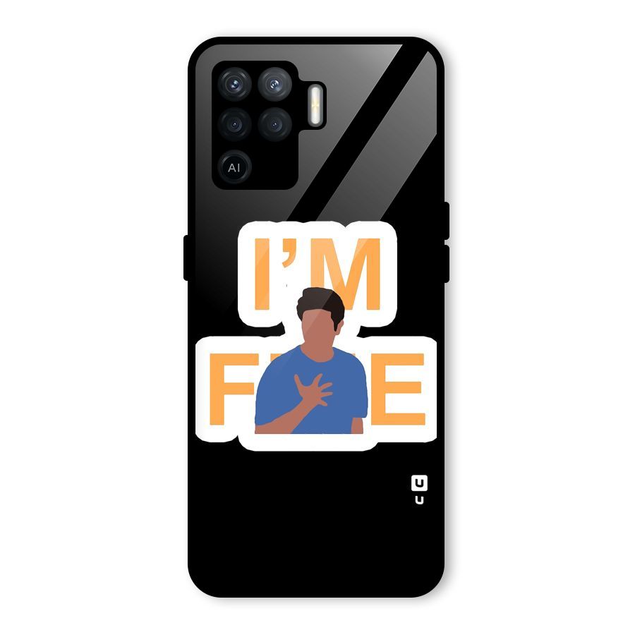 Ross is Fine Glass Back Case for Oppo F19 Pro