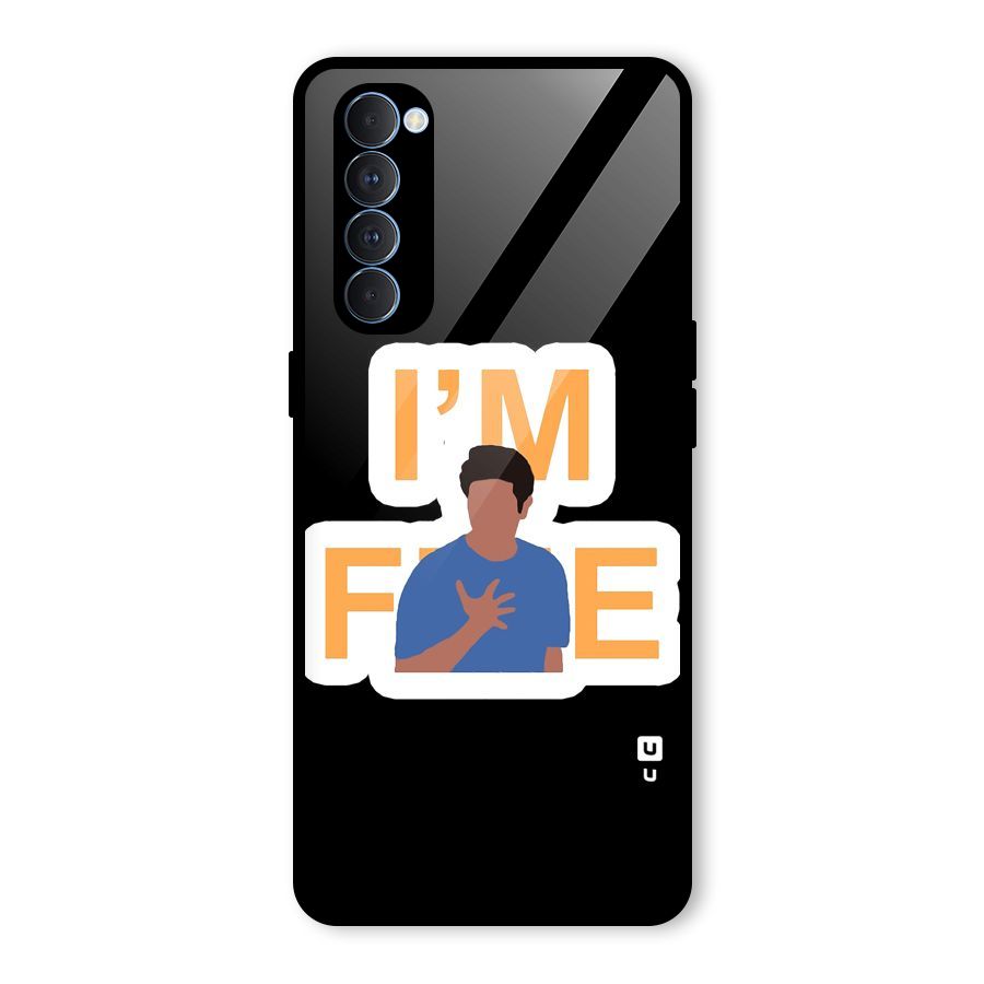 Ross is Fine Glass Back Case for Oppo Reno4 Pro