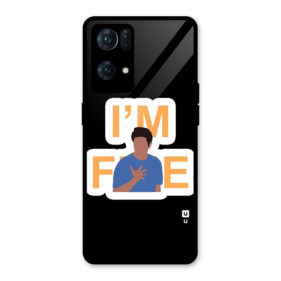 Ross is Fine Glass Back Case for Oppo Reno7 Pro 5G