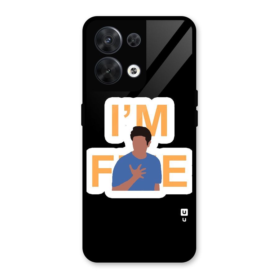Ross is Fine Glass Back Case for Oppo Reno8 5G