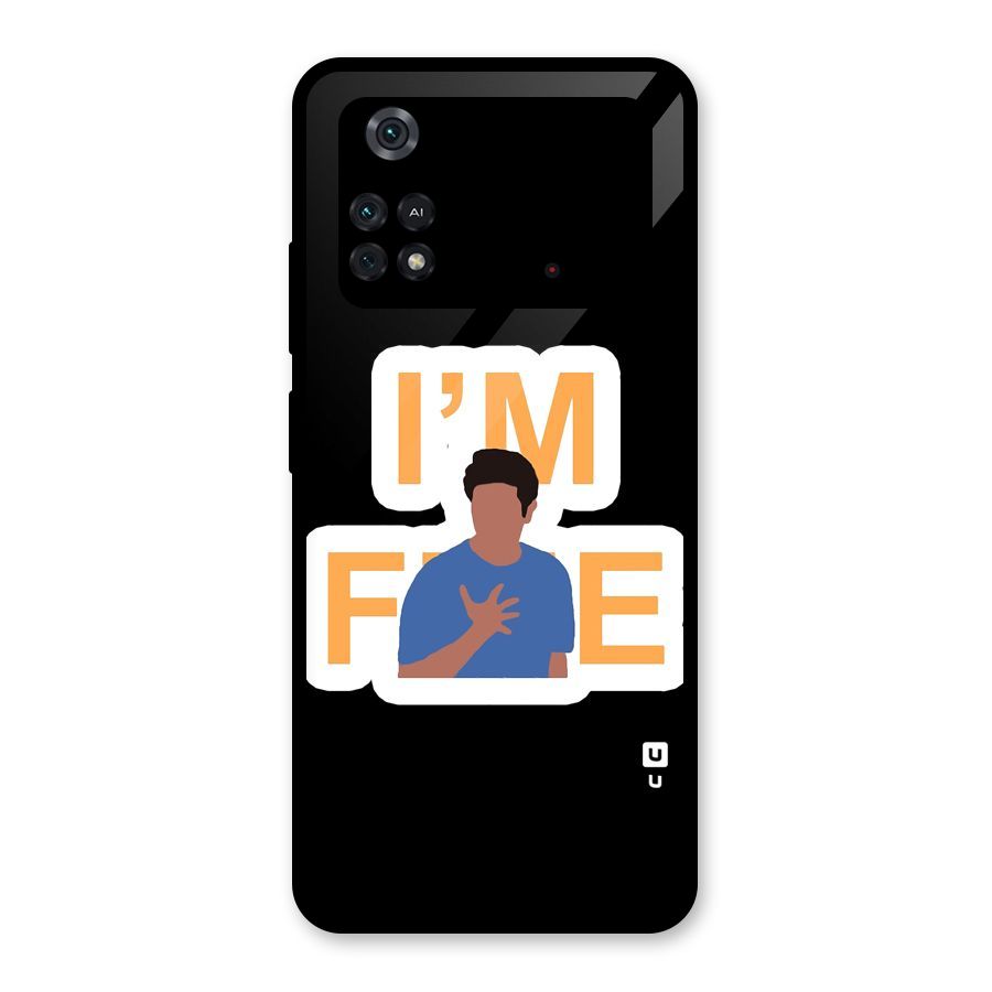 Ross is Fine Glass Back Case for Poco M4 Pro 4G