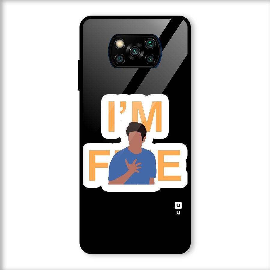 Ross is Fine Glass Back Case for Poco X3