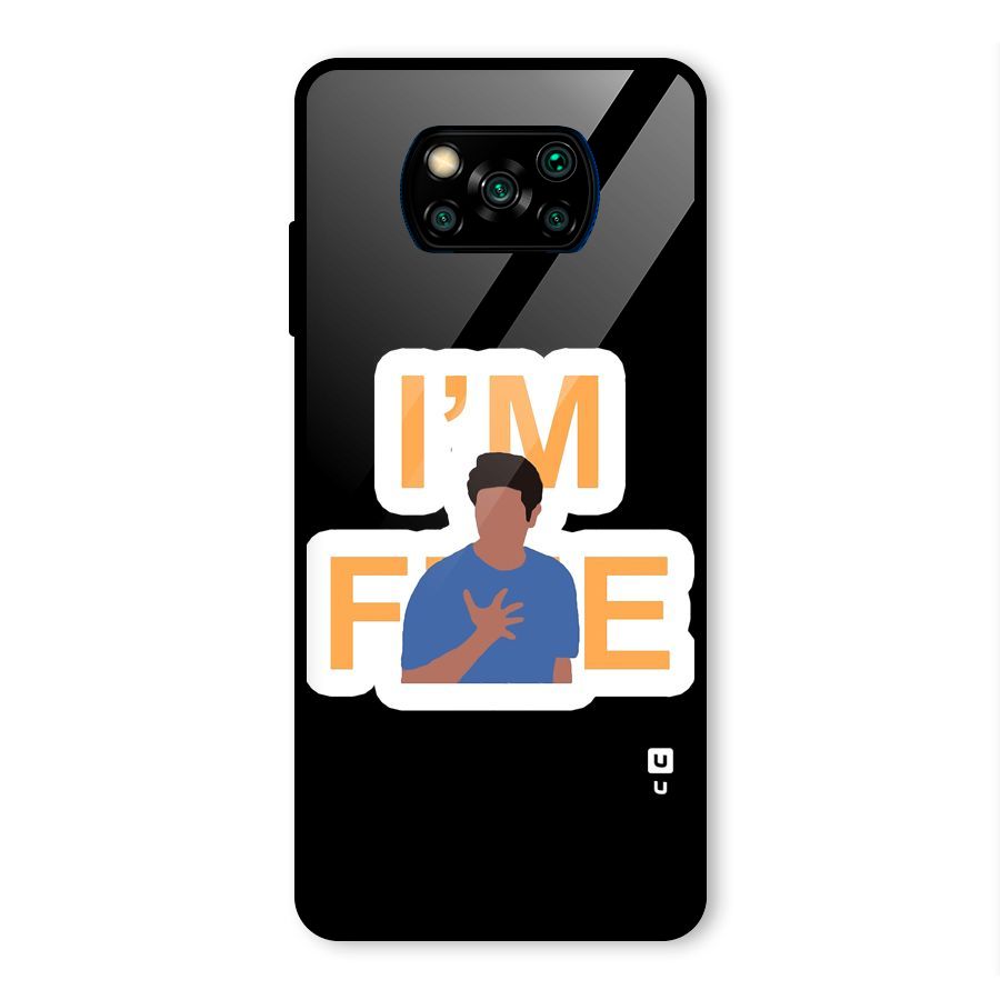 Ross is Fine Glass Back Case for Poco X3 Pro