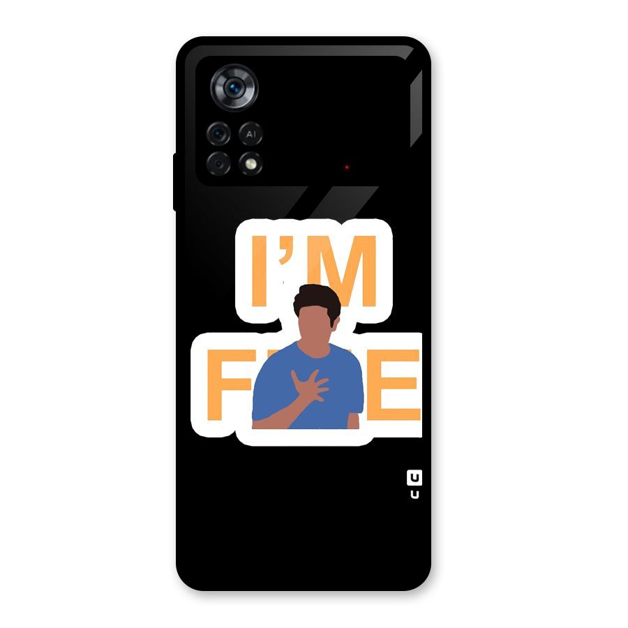 Ross is Fine Glass Back Case for Poco X4 Pro 5G