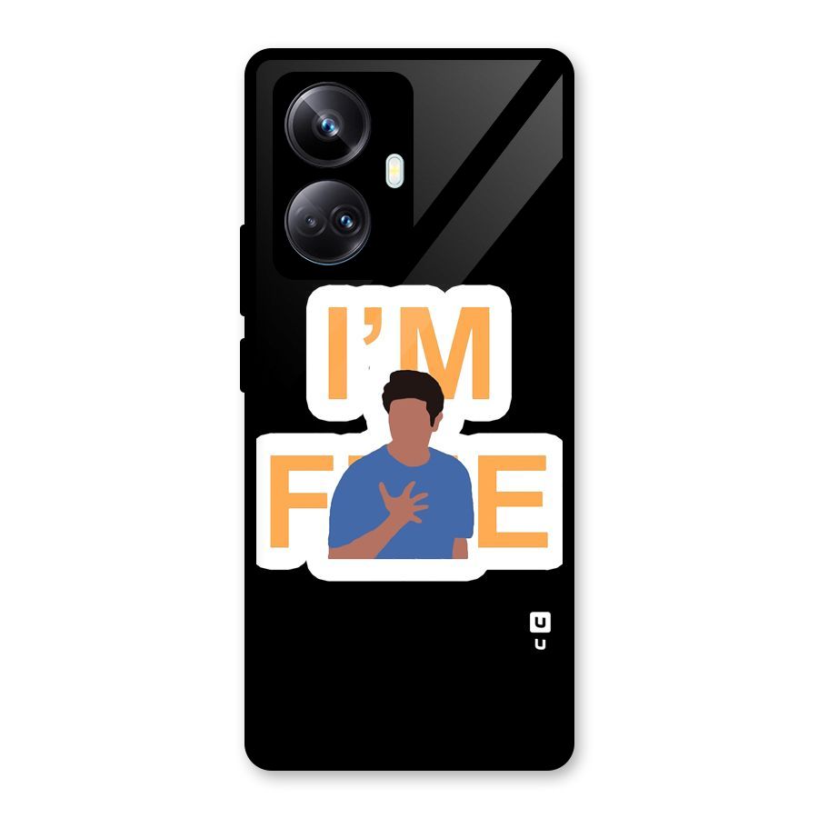 Ross is Fine Glass Back Case for Realme 10 Pro Plus