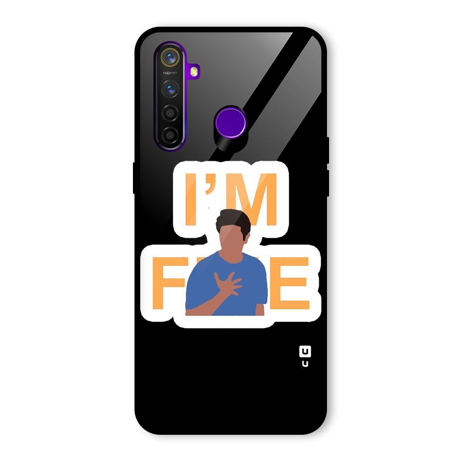 Ross is Fine Glass Back Case for Realme 5 Pro