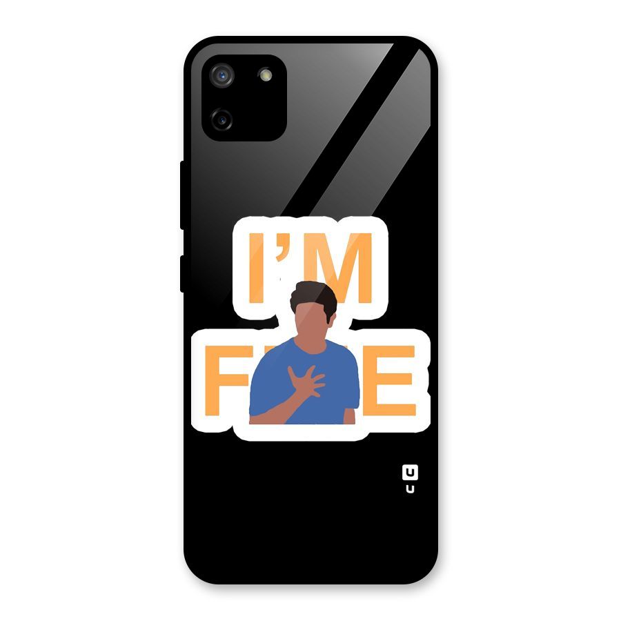 Ross is Fine Glass Back Case for Realme C11