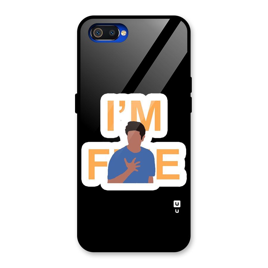 Ross is Fine Glass Back Case for Realme C2