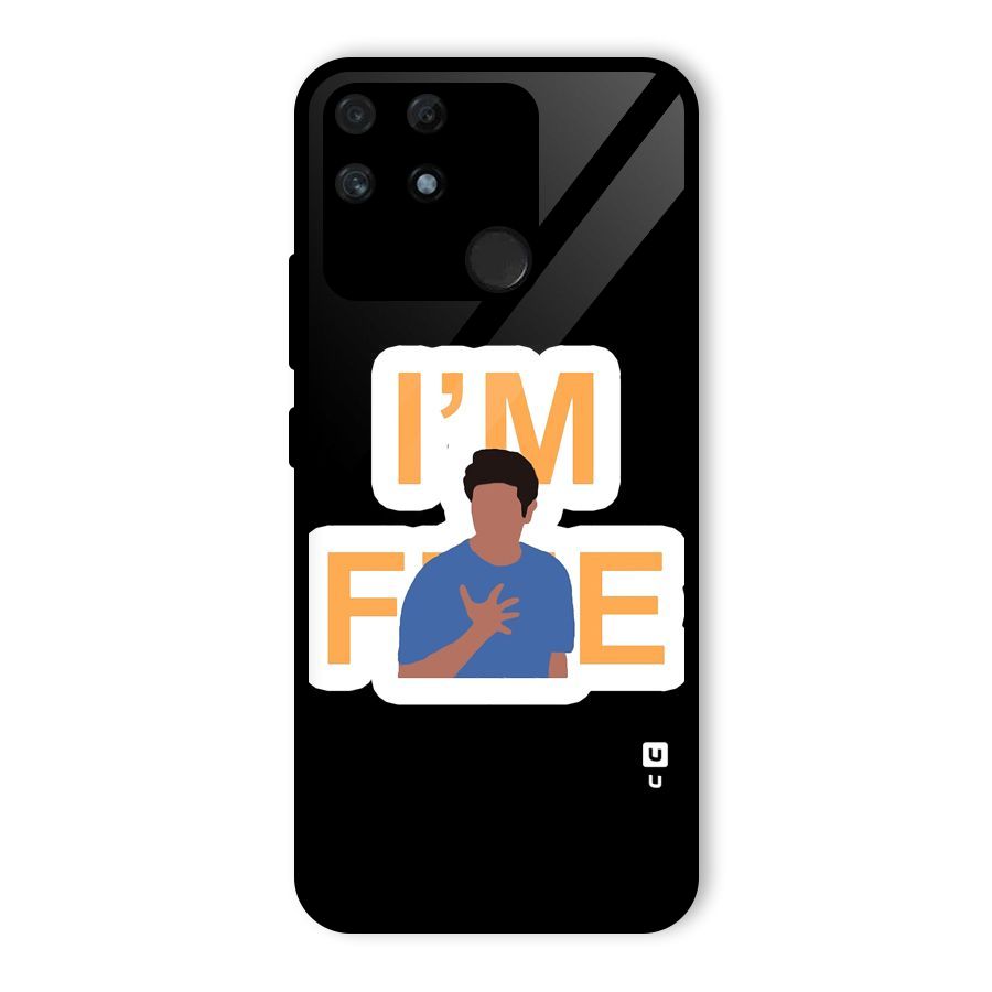 Ross is Fine Glass Back Case for Realme Narzo 50A