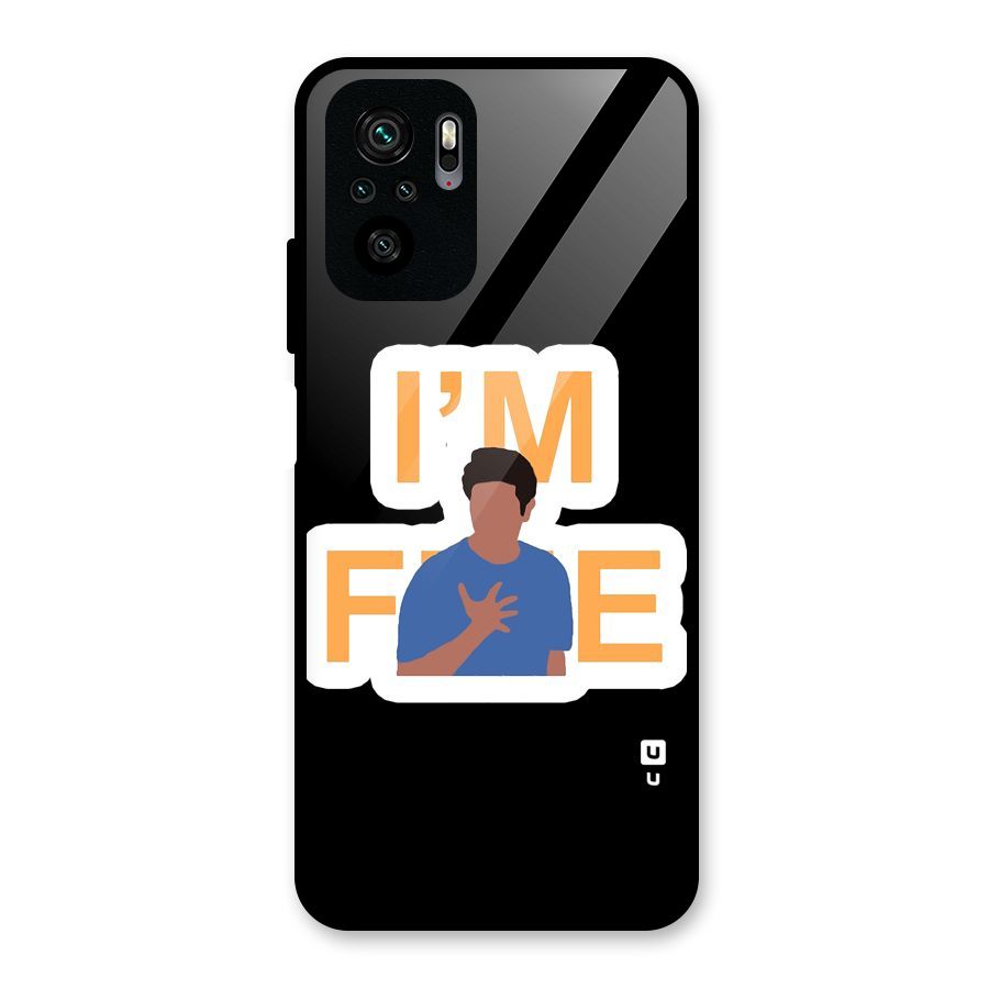 Ross is Fine Glass Back Case for Redmi Note 10S