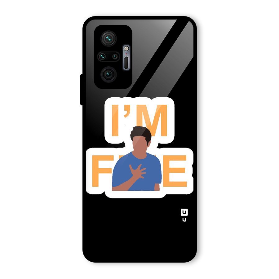 Ross is Fine Glass Back Case for Redmi Note 10 Pro