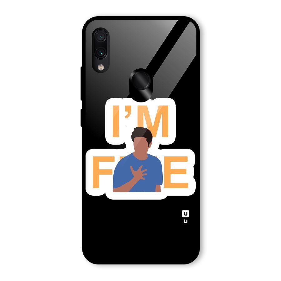 Ross is Fine Glass Back Case for Redmi Note 7 Pro