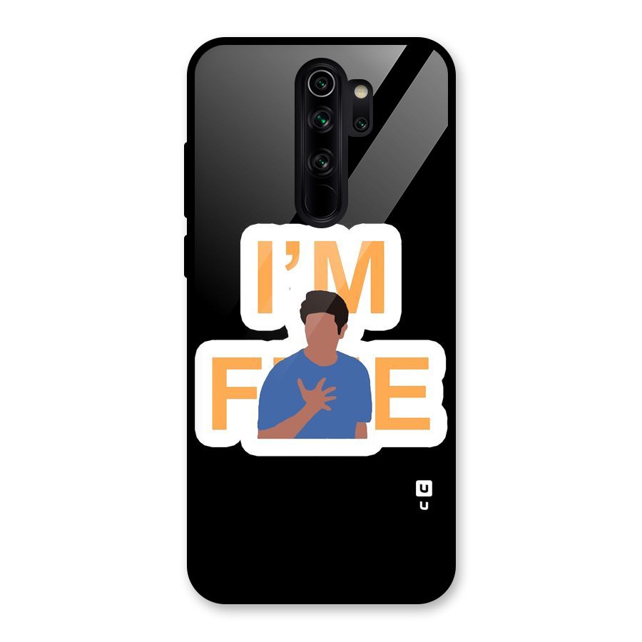 Ross is Fine Glass Back Case for Redmi Note 8 Pro