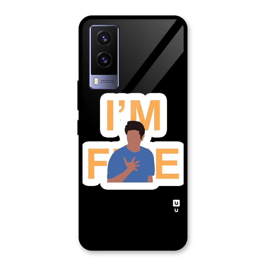 Ross is Fine Glass Back Case for Vivo V21e 5G