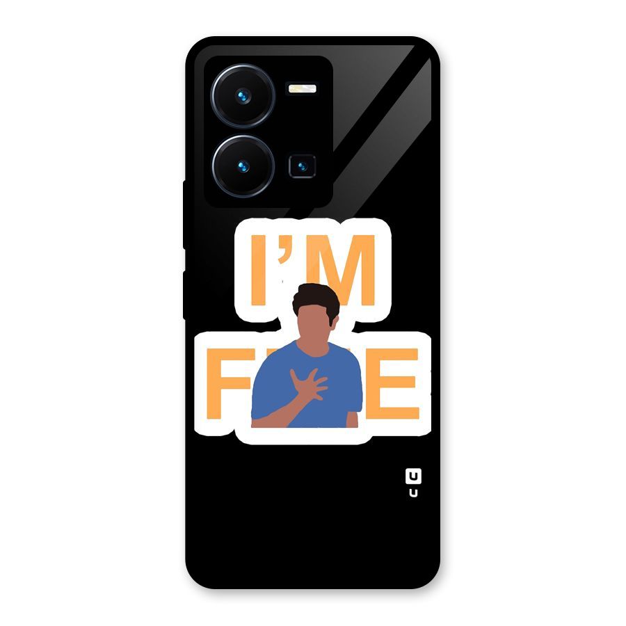 Ross is Fine Glass Back Case for Vivo Y35
