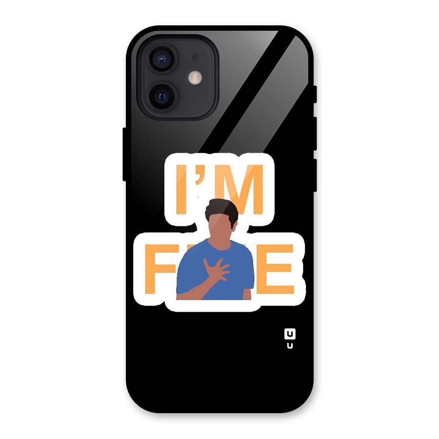 Ross is Fine Glass Back Case for iPhone 12