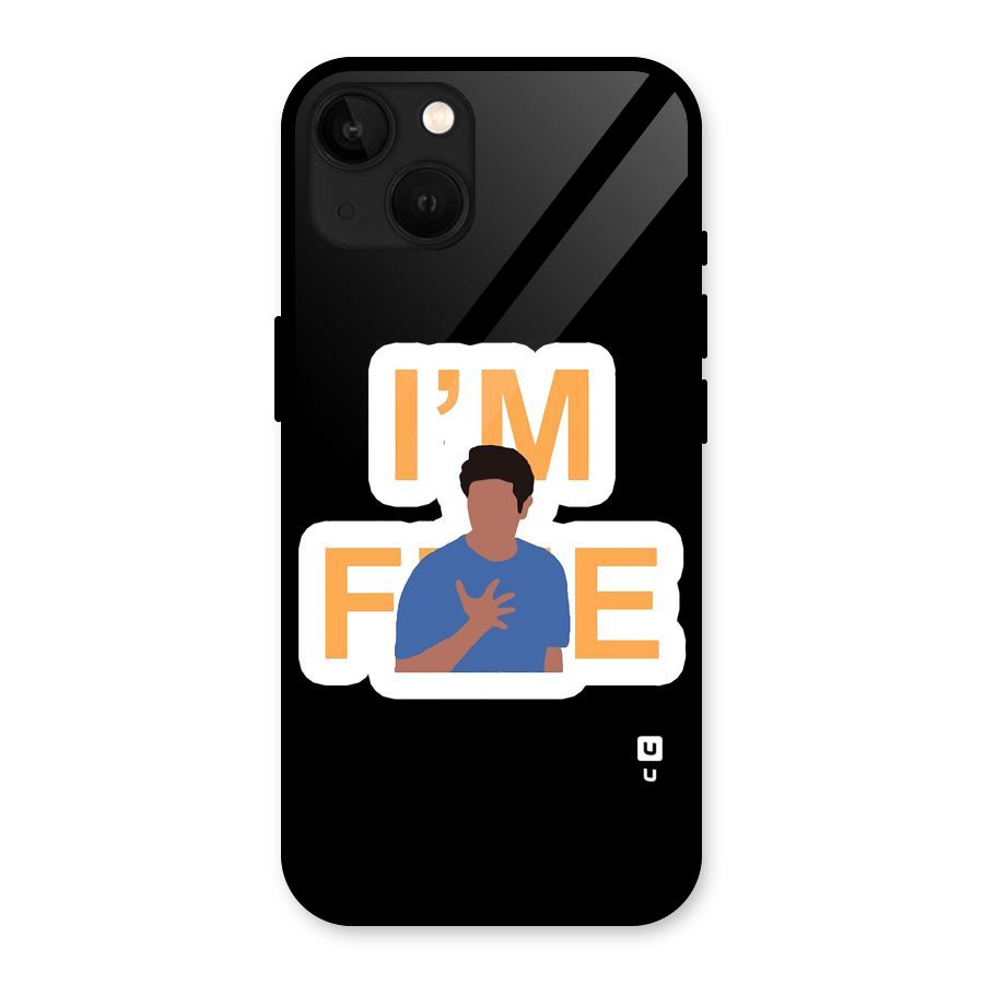 Ross is Fine Glass Back Case for iPhone 13