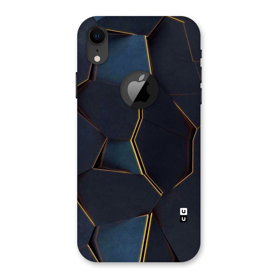 Royal Abstract Back Case for iPhone XR Logo Cut