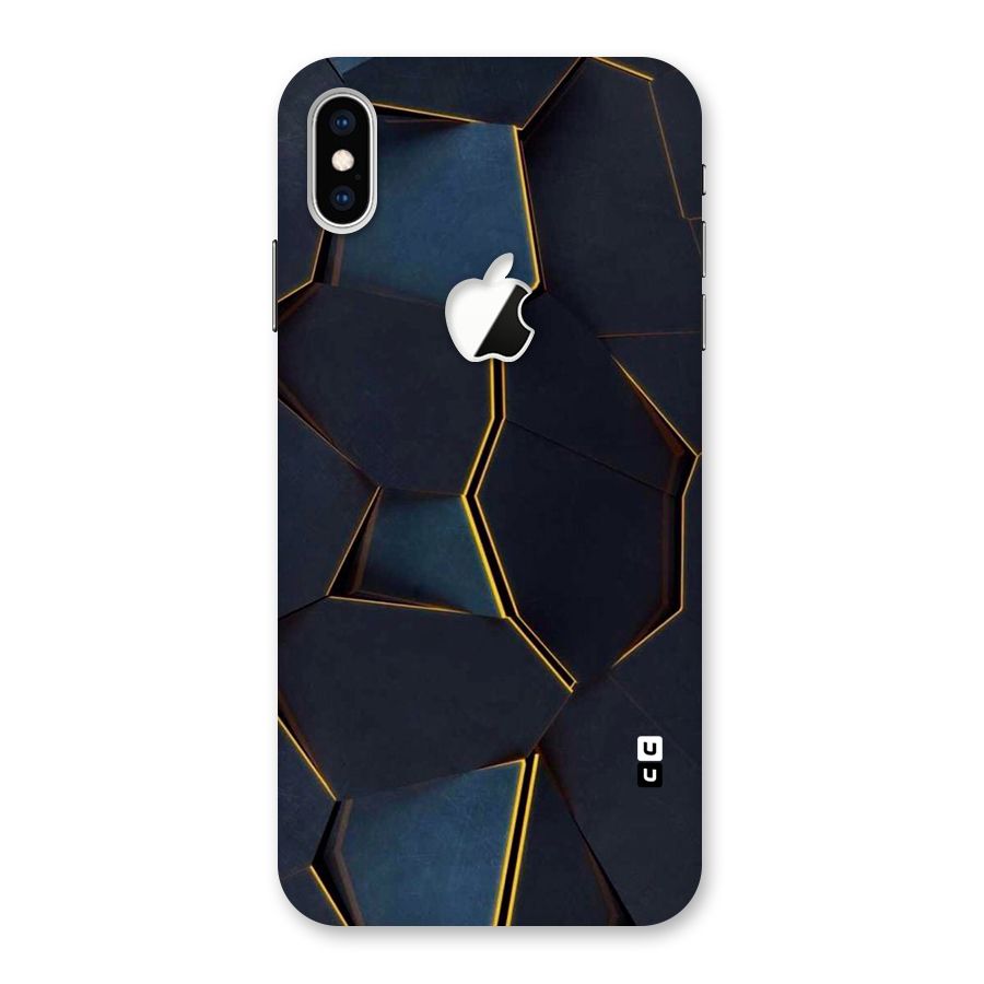 Royal Abstract Back Case for iPhone XS Max Apple Cut