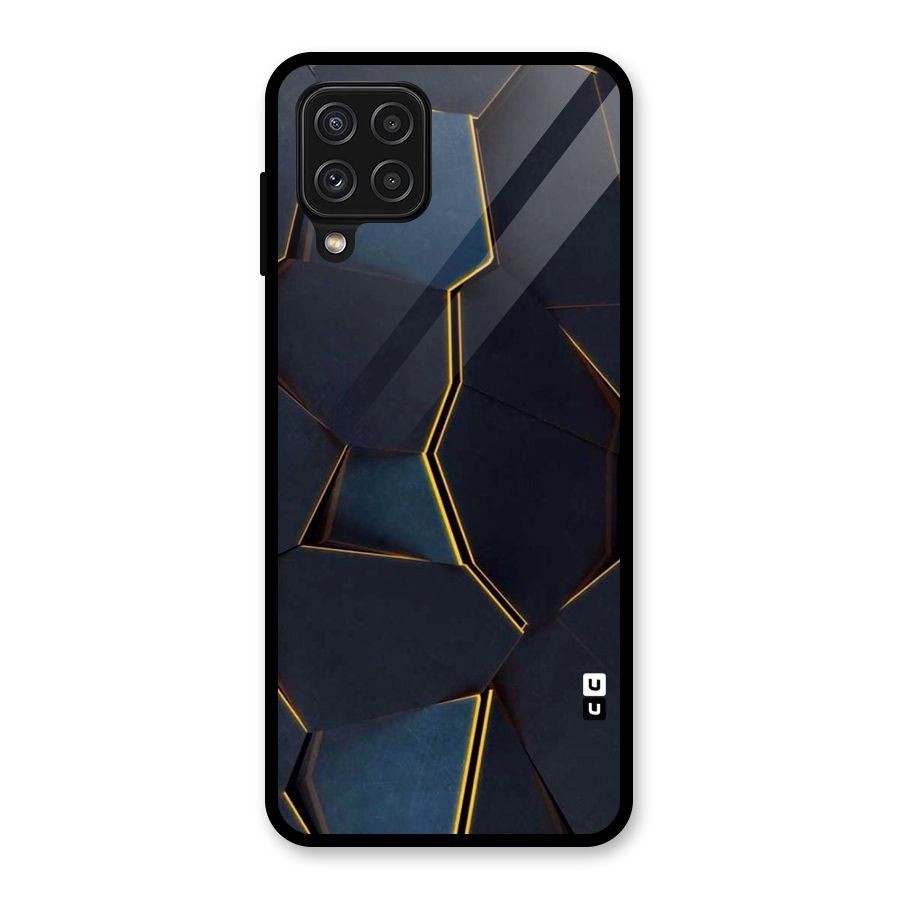 Royal Abstract Glass Back Case for Galaxy A22 4G
