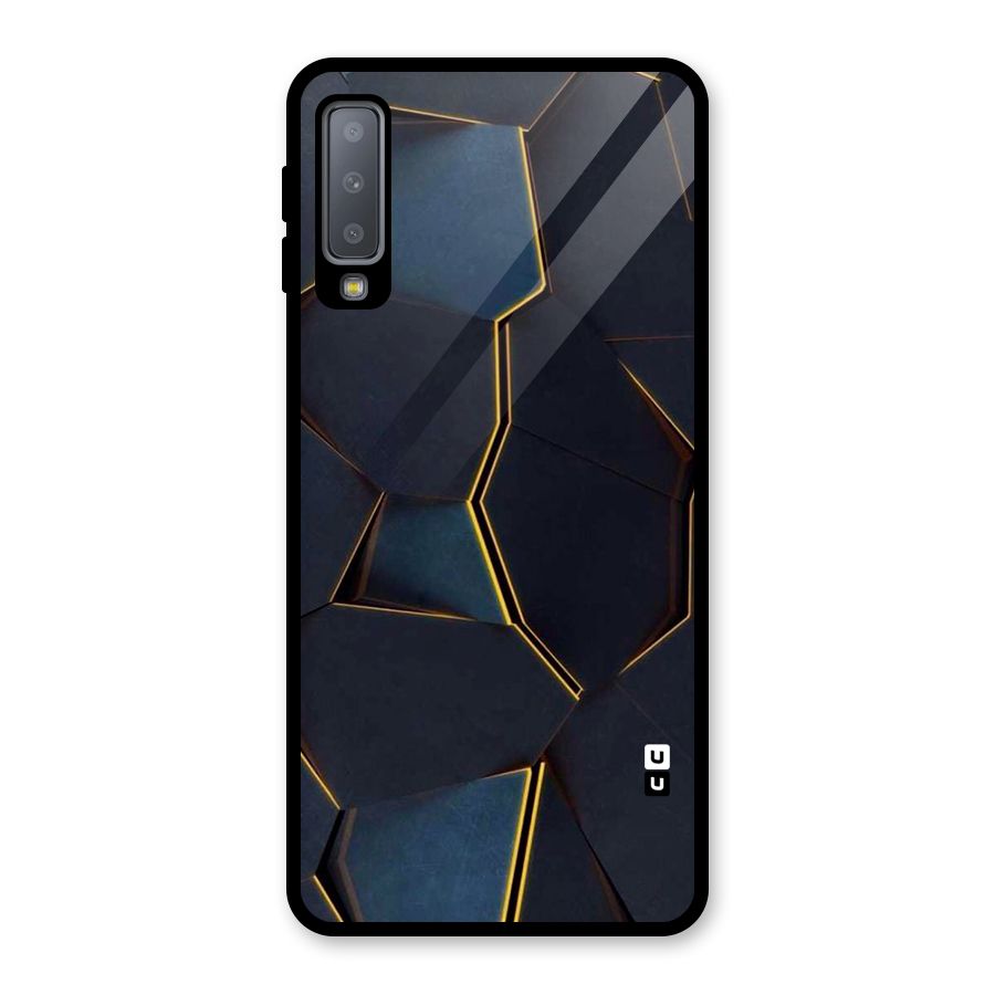 Royal Abstract Glass Back Case for Galaxy A7 (2018)