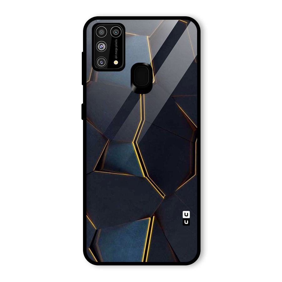 Royal Abstract Glass Back Case for Galaxy F41