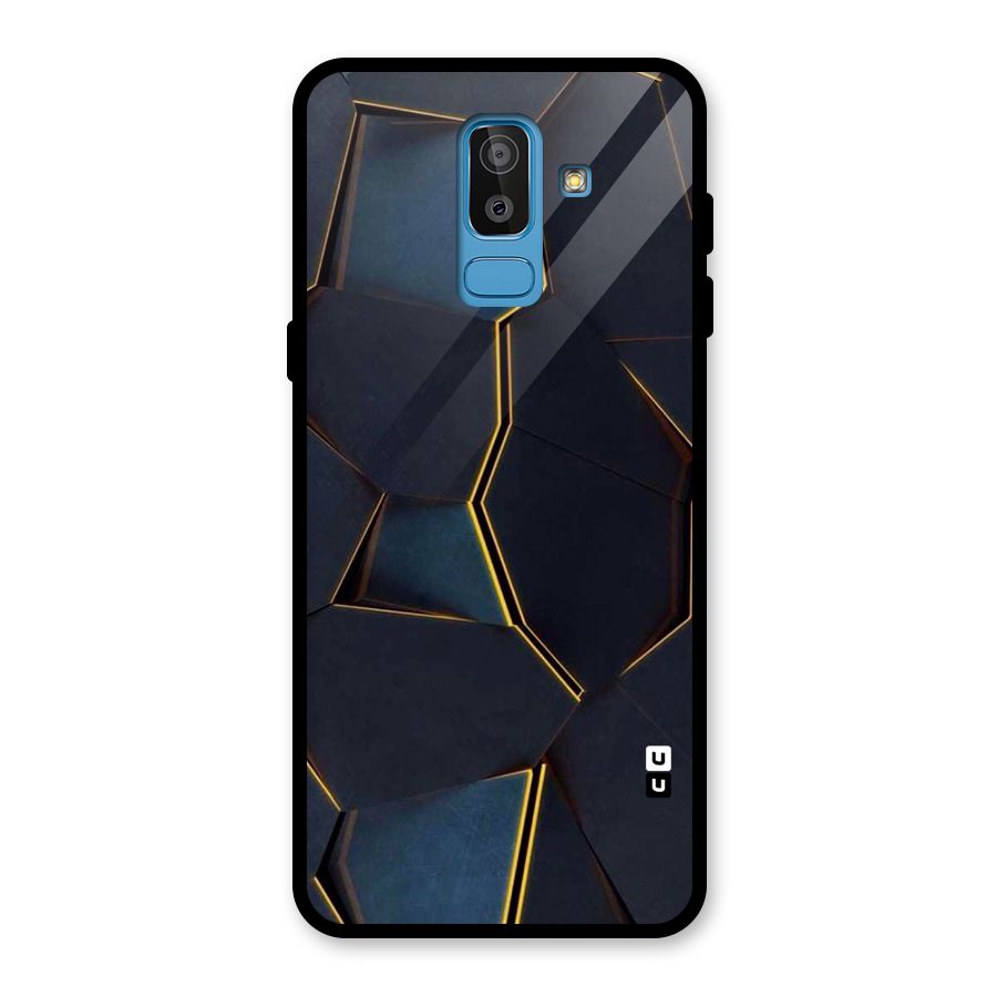 Royal Abstract Glass Back Case for Galaxy J8