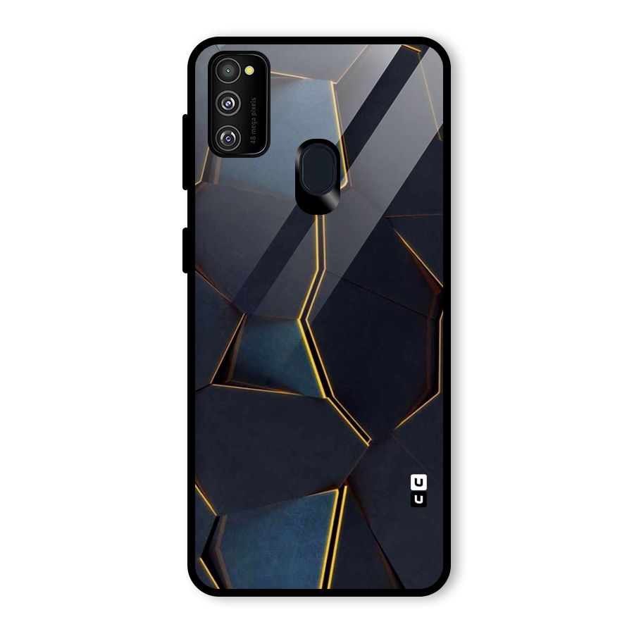 Royal Abstract Glass Back Case for Galaxy M30s