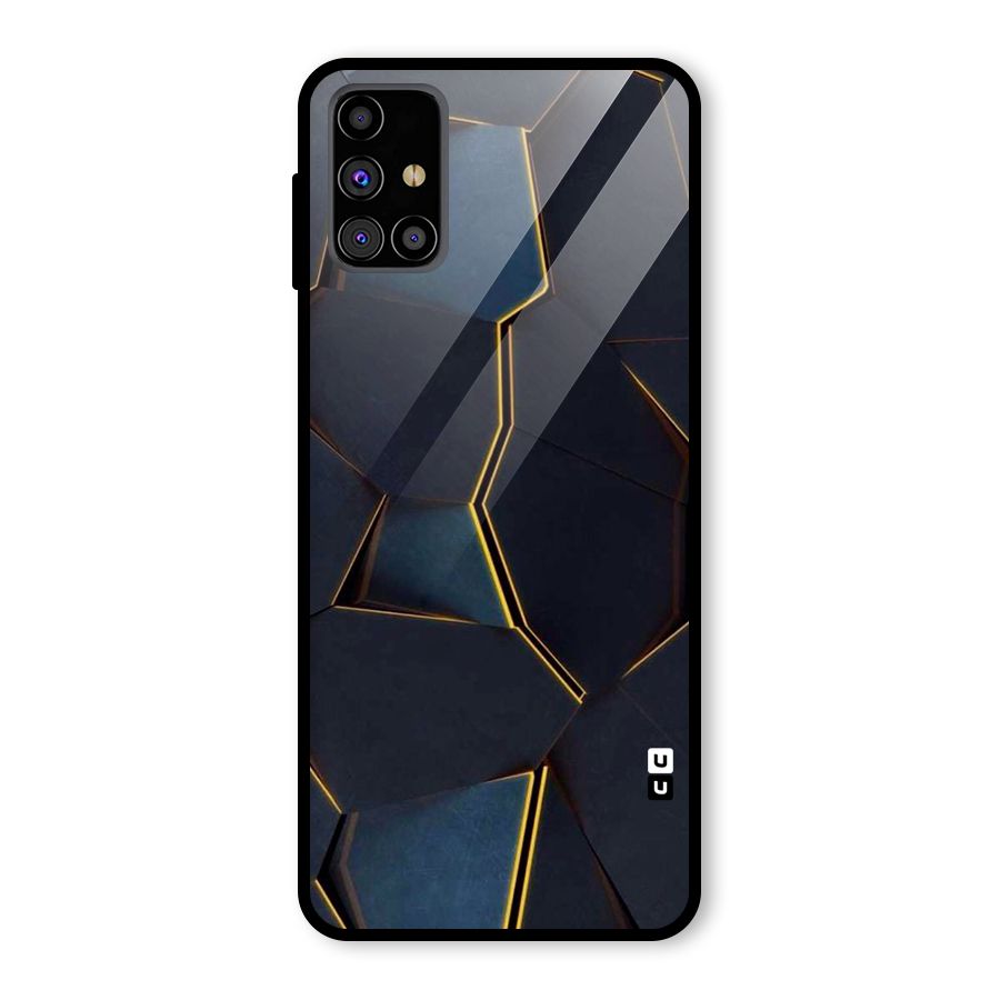Royal Abstract Glass Back Case for Galaxy M31s