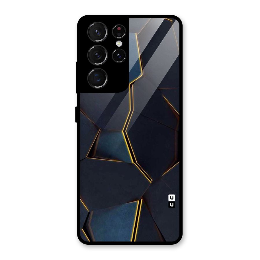 Royal Abstract Glass Back Case for Galaxy S21 Ultra 5G