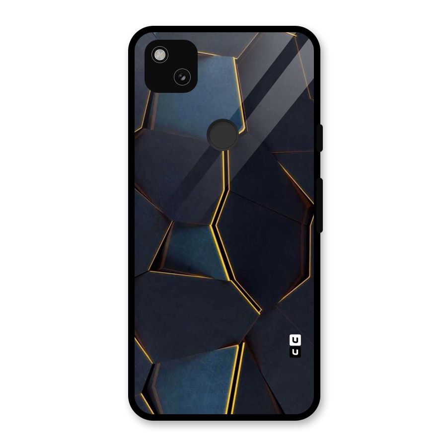 Royal Abstract Glass Back Case for Google Pixel 4a