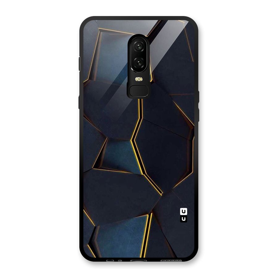 Royal Abstract Glass Back Case for OnePlus 6