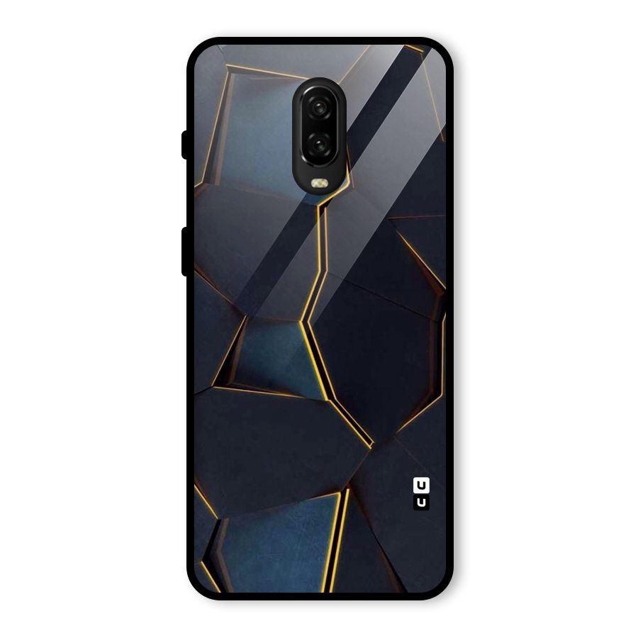 Royal Abstract Glass Back Case for OnePlus 6T